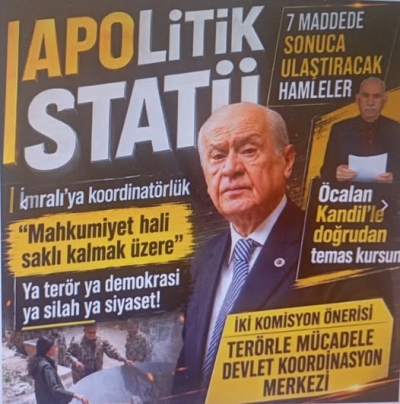 Terörsüz Türkiye'ye yeni yol haritası! Bahçeli'den Öcalan'a 