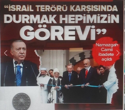 Tiran'da Namazgah Camii açıldı: Başkan Erdoğan'dan önemli açıklamalar