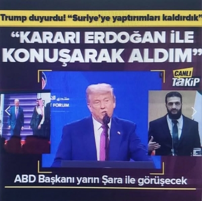 Trump yarın Şara ile görüşecek: Erdoğan ile konuştum yaptırımları kaldırdım