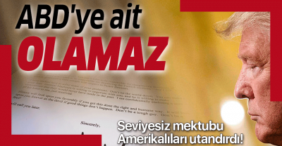 Trump'ın hadsiz mektubu Amerikalıları utandırdı: ABD'ye ait olamaz, Utanç verici..