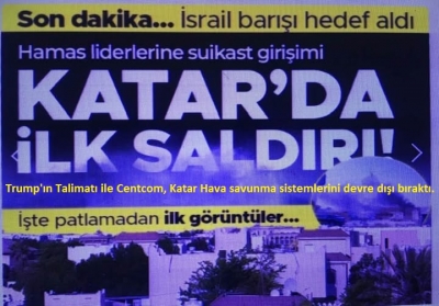 Trump'ın Talimatı ile Centcom, Katar Hava savunma sistemlerini devre dışı bıraktı. Katil İsrail 11 Uçakla Saldırdı