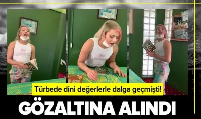 Türbede dini değerlerle dalga geçti! Büyük tepki çeken TikTok kullanıcısı gözaltına alındı