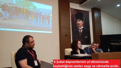 Turgutlu Devlet Hastanesi, 6 Şubat depremlerinin yıl dönümünde kaybettiğimiz canlar saygı ve rahmetle anıldı.