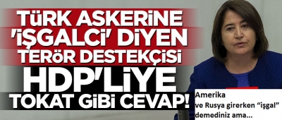 Türk askerine 'işgalci' diyen terör destekçisi HDP'liye tokat gibi cevap!