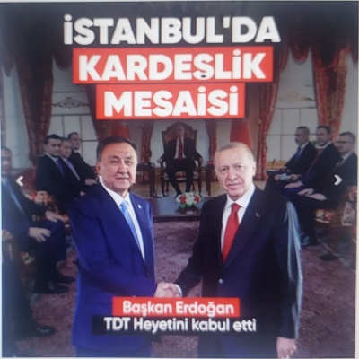 Türk Devletleri Teşkilatı İstanbul’da: Başkan Erdoğan 3 ülkenin dışişleri bakanlarını kabul etti