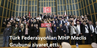 Türk Federasyonları MHP Meclis Grubunu ziyaret etti..