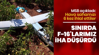 'Türk Hava Sahasını 6 kez ihlal eden İHA vuruldu'