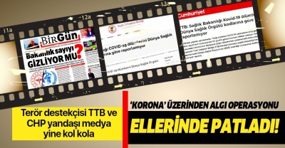 Türk Tabipler Birliği’nden koronavirüs üzerinden algı operasyonu! CHP yandaşı medya çanak tuttu.