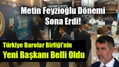 Türkiye Barolar Birliği Başkanlığına Ramiz Erinç Sağkan seçildi
