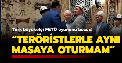 Türkiye Büyükelçisi ‘Teröristle aynı masaya oturmam’ diyerek iftarı terk etti.