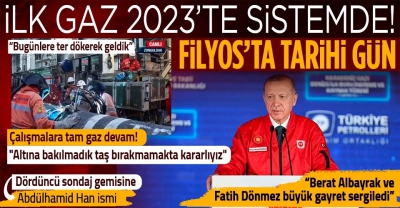 Türkiye için tarihi gün! Cumhurbaşkanı Erdoğan: İlk gaz 2023'te sistemde olacak