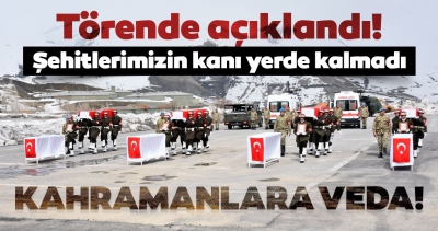 Hakkari'de 4 şehidimizin kanı yerde kalmadı.