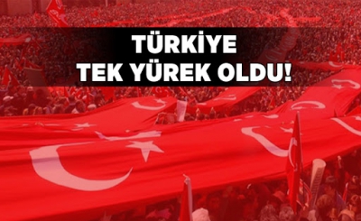 Türkiye Mehmetçik için tek yürek oldu..