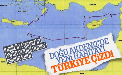 Türkiye yeni haritayı yayınladı! Doğu Akdeniz’de jeopolitik denklem değişiyor.