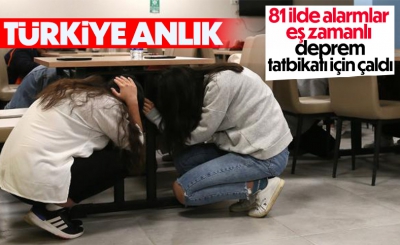 Türkiye'de bir ilk! 81 ilde saat 18.57'de 'Çök, kapan, tutun' tatbikatı
