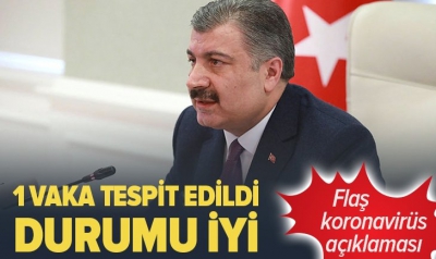 Türkiye'de ilk koronavirüs vakasını Sağlık Bakanı Fahrettin Koca açıkladı: Hasta erkek, virüs Avrupa temasından bulaştı.