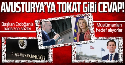 Türkiye'den Avusturyalı bakana sert tepki! Kabul edilemez