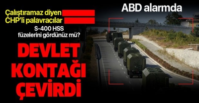 Türkiye'den düşmanlara gözdağı! S-400’ler 