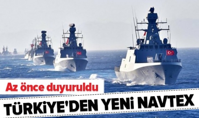 Türkiye'den yeni Navtex! Doğu Akdeniz'de 12-14 Eylül arasında atış eğitimi yapılacak