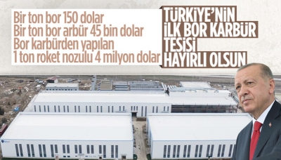 Türkiye'nin ilk bor karbür tesisi Bandırma'da açıldı