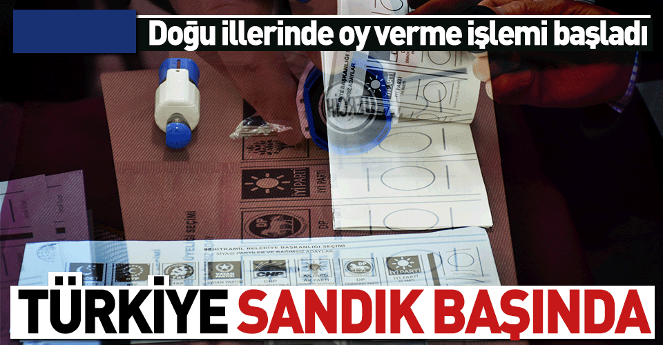 Türkiye sandık başında! 57 milyon seçmen tercihini yapıyor..
