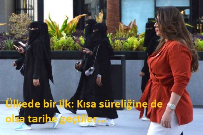 Ülkede bir ilk: Kısa süreliğine de olsa tarihe geçtiler.