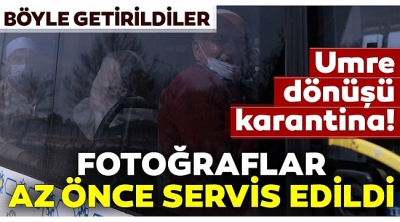 Umreden gelen Türk vatandaşları Ankara'da karantinaya alındı: Boşaltılan öğrenci yurtlarına yerleştirildiler.