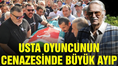 Usta oyuncu Eşref Kolçak oğlunun yanında toprağa verildi...