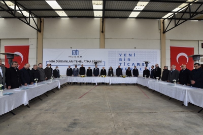 Vali Karadeniz, Muradiye OSB Hizmet Destek Alanları Dükkânları Temel Atma Törenine Katıldı
