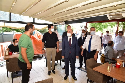 Vali Yaşar Karadeniz, Covid-19 Denetimlerine Devam Ediyor.