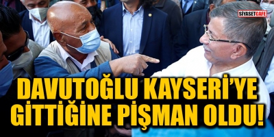Vatandaşlardan Ahmet Davutoğlu'nu Kayseri'de köşeye sıkıştıran sözler! 