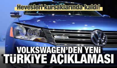 Volkswagen'den çok önemli açıklama: 'Türkiye tesisi için alternatif plan yok'...