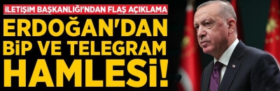 WhatsApp'ın tepki çeken veri politikasının ardından Başkan Erdoğan BİP ve Telegram'a katıldı