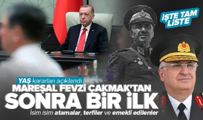 YAŞ kararları 2022 atama ve terfi listesi: TSK emekliye sevk edilenler, terfi alanlar ve görev süresi uzatılanlar kimler?