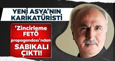 Yeni Asya’nın karikatüristi İbrahim Özdabak ‘Zincirleme FETÖ propagandası’ndan sabıkalı çıktı..
