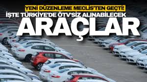 Yeni düzenleme Meclis'ten geçti! İşte Türkiye'de ÖTV'siz alınabilecek araçlar