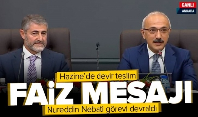 Son dakika: Hazine ve Maliye Bakanlığında devir teslim! Nureddin Nebati görevi devraldı