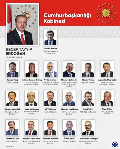 Yeni Kabine listesi açıklandı! Başkan Erdoğan Yeni Kabine Bakanlar Kurulu listesini Çankaya'da duyurdu 
