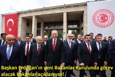 Yeni Kabine'de bakanlar belli oldu! Hakan Fidan, Mehmet Şimşek, Yaşar Güler, Ali Yerlikaya...  