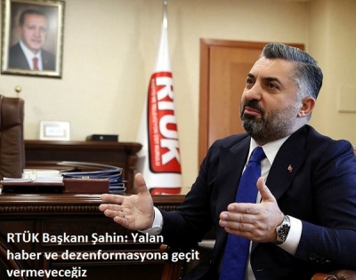Yeniden RTÜK Başkanı seçilen Ebubekir Şahin'den yayıncı kuruluşlara uyarı: Yalan haber ve dezenformasyona geçit vermeyeceğiz .