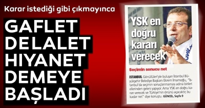 YSK kararı sonrası İmamoğlu ağız değiştirdi.
