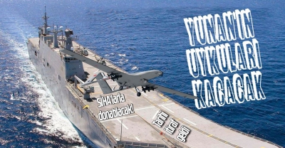 Yunanistan'da TCG Anadolu korkusu! Dikkat çeken SİHA detayı