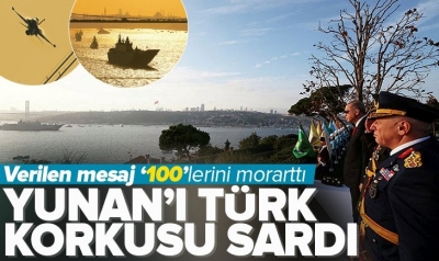 Yunanistan'ı Türkiye korkusu sardı! 100. yılda 100 gemilik kutlama komşu basınında…