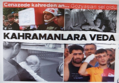 Yürekleri dağlayan kare... Kahramanlara veda!