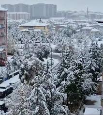 Yurtta birçok il ve ilçe, etkili olan karla birlikte ekim ortasında beyaza büründü.