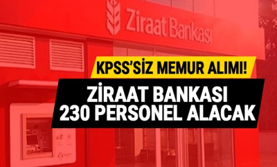 Ziraat Bankası 230 memur alımı yapacağını duyurdu... Ziraat Bankası memur alımı başvurusu nasıl yapılır?